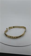 Onyx Gold-Stone Bracelet 14K Yellow Gold 13.23g